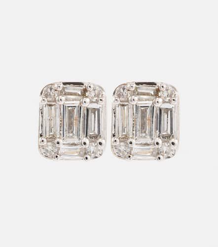 Pendientes Shield of Strength de oro de 10 ct con diamantes - Stone and Strand - Modalova