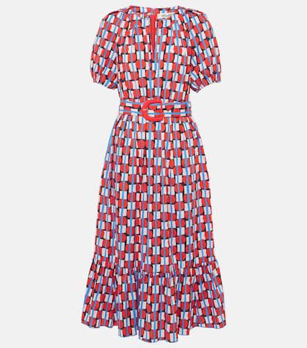 Vestido midi Lindy de algodón estampado - Diane von Furstenberg - Modalova