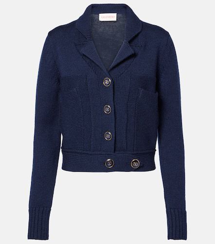 Valentino Cardigan in lana e cotone - Valentino - Modalova