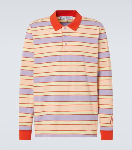 Polo de algodón a rayas - JW Anderson - Modalova