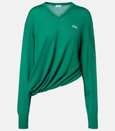 Pullover asimmetrico Double L in lana - Loewe - Modalova