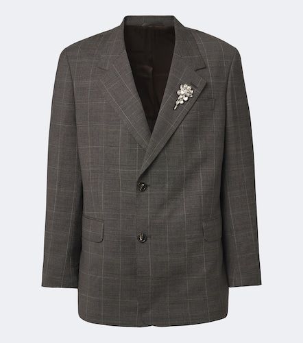 Checked embellished wool blazer - Simone Rocha - Modalova