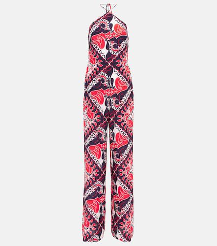 Printed silk crÃªpe de chine jumpsuit - Valentino - Modalova