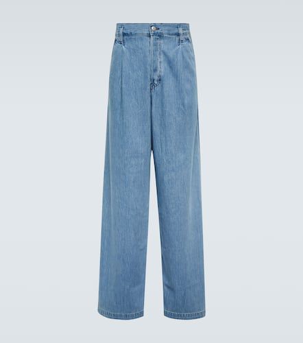 Jeans anchos de tiro alto plisados - Dries Van Noten - Modalova