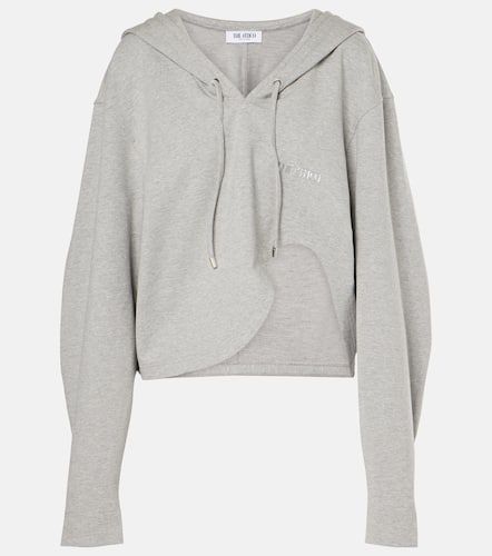 Asymmetric cotton-blend jersey hoodie - The Attico - Modalova