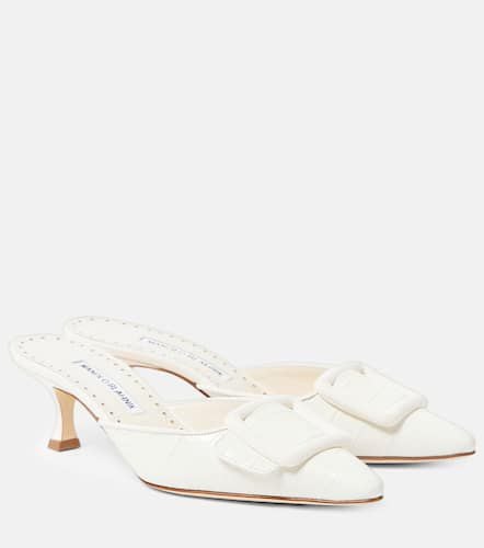 Maysalebi 50 croc-effect leather mules - Manolo Blahnik - Modalova