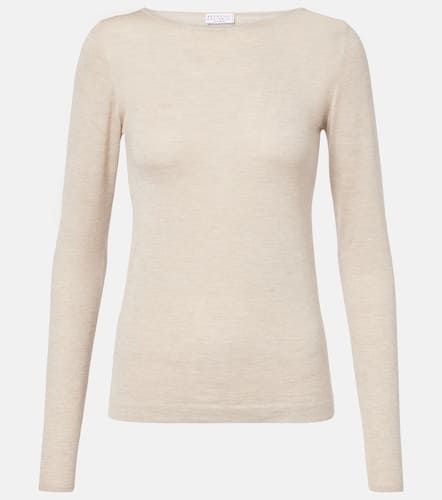 Cashmere and silk-blend sweater - Brunello Cucinelli - Modalova