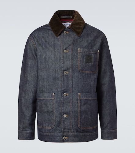 Loewe Corduroy-trimmed denim jacket - Loewe - Modalova