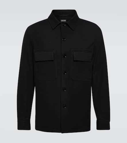 Sobrecamisa de lana y algodón - Zegna - Modalova