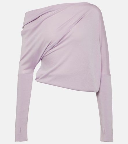 Pullover in cashmere e seta off-shoulder - Tom Ford - Modalova