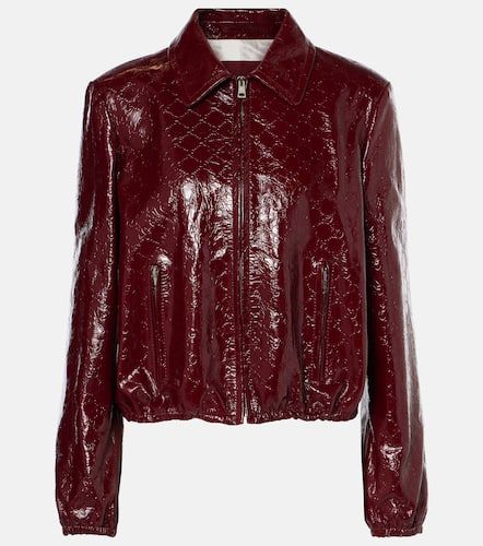 Gucci Leather bomber jacket - Gucci - Modalova