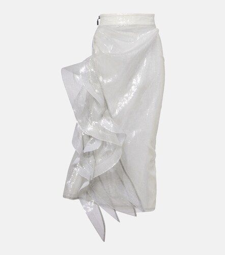 Hymn ruffled sequined midi skirt - Maticevski - Modalova