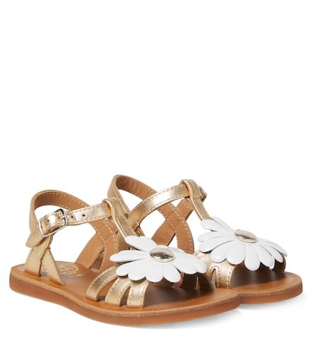 Plagette Big Flo leather sandals - Pom d'Api - Modalova
