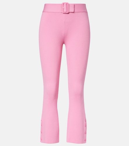 Belted ribbed-knit capri pants - Courreges - Modalova