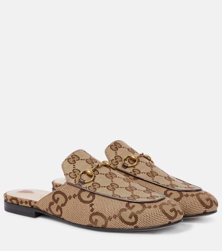 Slippers Princetown in canvas Jumbo GG - Gucci - Modalova