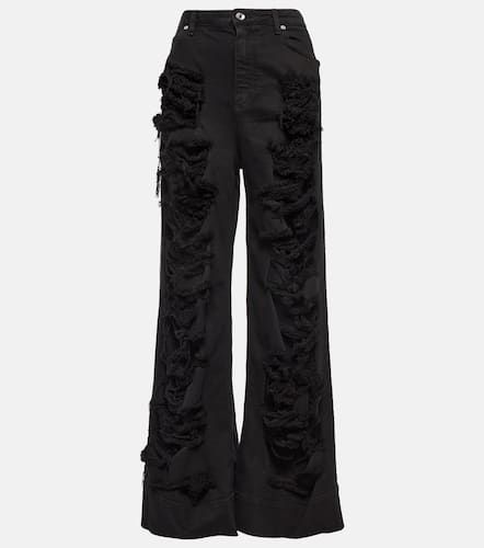 X Kim distressed high-rise flared jeans - Dolce&Gabbana - Modalova