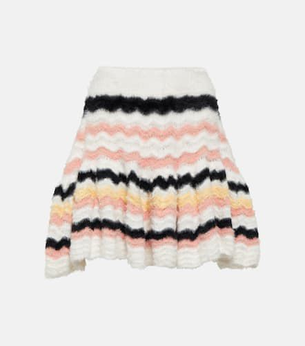 Striped flared knit skirt - Susan Fang - Modalova
