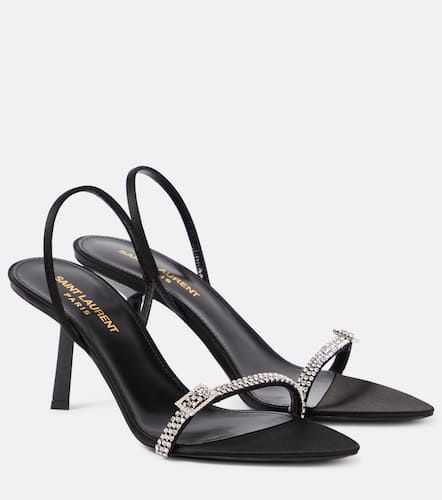 Verzierte Slingback-Sandalen Rendez-Vous 75 - Saint Laurent - Modalova