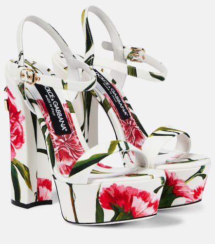 Keira floral platform sandals - Dolce&Gabbana - Modalova
