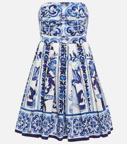 Printed cotton minidress - Dolce&Gabbana - Modalova