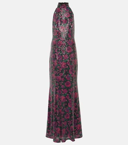 Sequined halterneck maxi dress - Rotate - Modalova