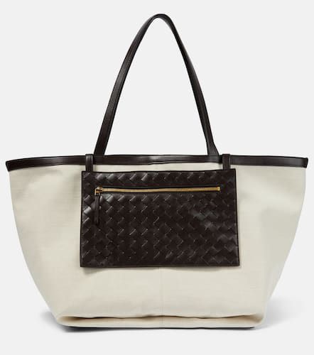 Tote aus Canvas und Leder - Bottega Veneta - Modalova