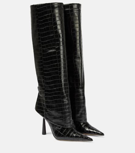 Rosie 31 croc-effect knee-high boots - Gia Borghini - Modalova