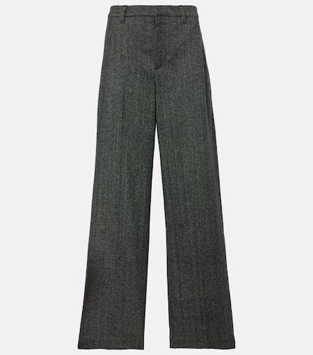 Pantalones anchos de mezcla de lana - Brunello Cucinelli - Modalova