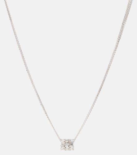 Collar de oro blanco de 18 ct con diamantes - Suzanne Kalan - Modalova