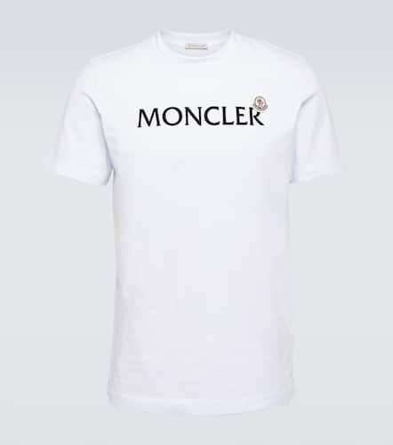 Moncler T-shirt in cotone con logo - Moncler - Modalova