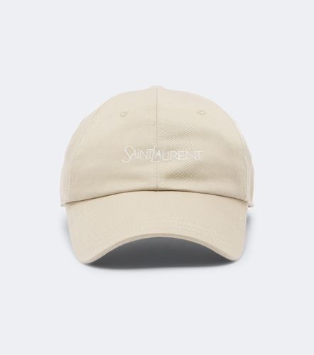 Cappello da baseball in cotone con logo - Saint Laurent - Modalova