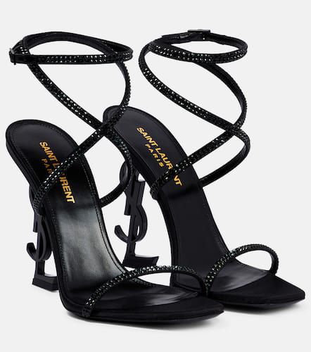 Opyum 110 crystal-embellished sandals - Saint Laurent - Modalova