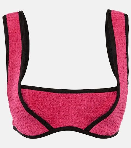 Brassière en jacquard de coton - Marine Serre - Modalova