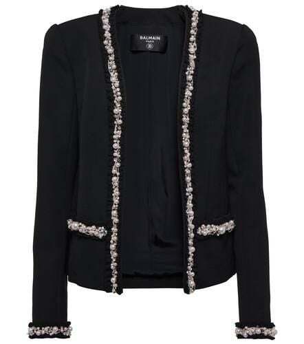 Balmain Verzierte Jacke aus Wolle - Balmain - Modalova