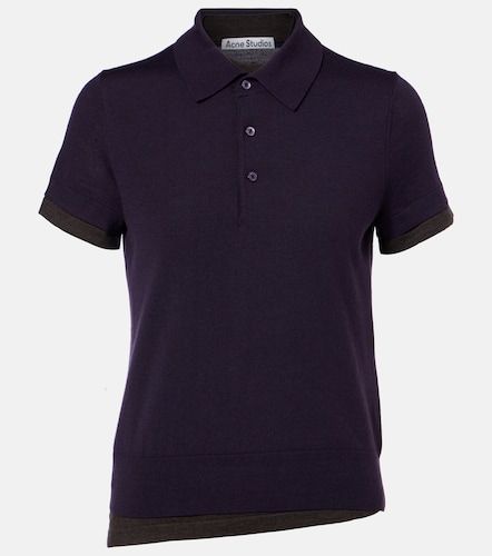 Layered wool polo sweater - Acne Studios - Modalova