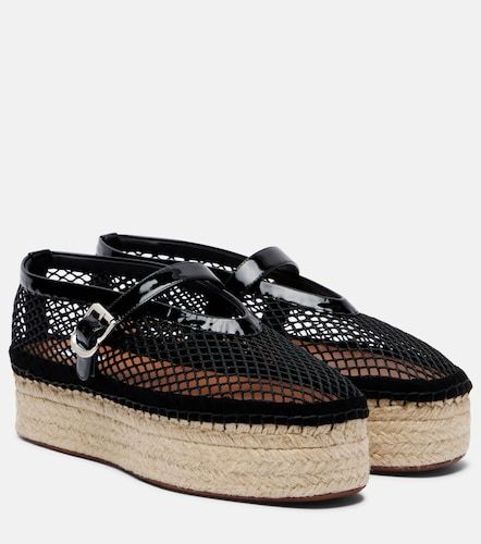 Alaïa Espadrillas in rete con pelle - Alaia - Modalova