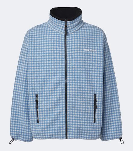 Miu Miu Gingham fleece jacket - Miu Miu - Modalova