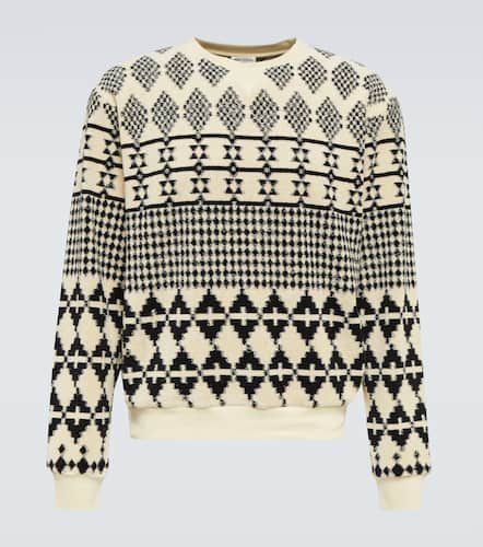 Intarsia cotton-blend sweater - Saint Laurent - Modalova