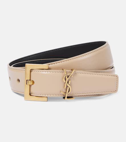 Cassandre leather belt - Saint Laurent - Modalova