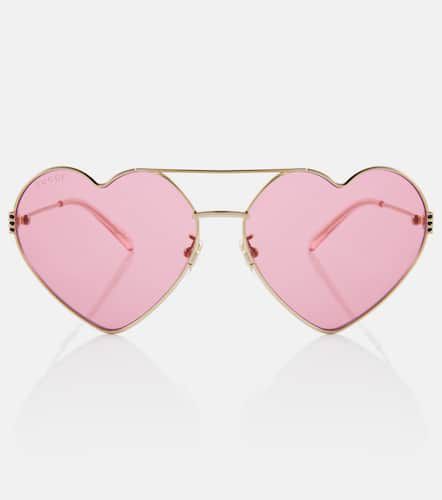 Gucci Heart sunglasses - Gucci - Modalova