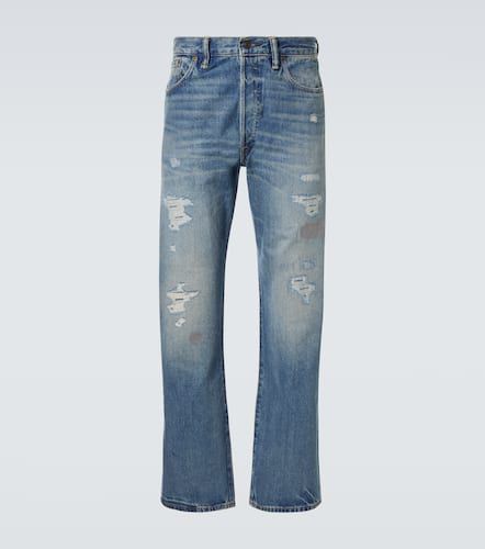 Distressed low-rise straight jeans - RRL - Modalova