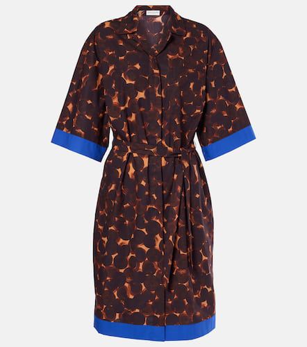 Printed cotton poplin shirt dress - Dries Van Noten - Modalova