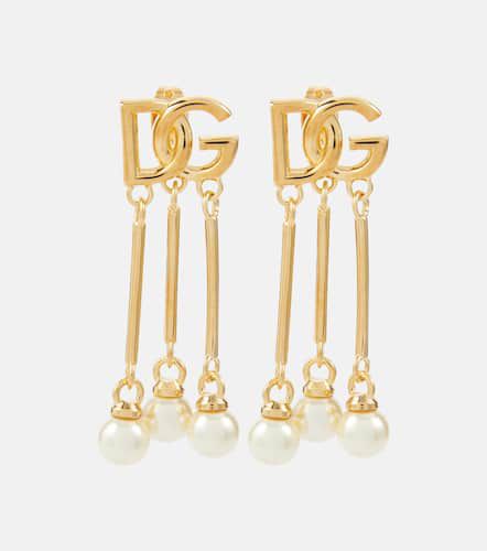 DG embellished drop earrings - Dolce&Gabbana - Modalova