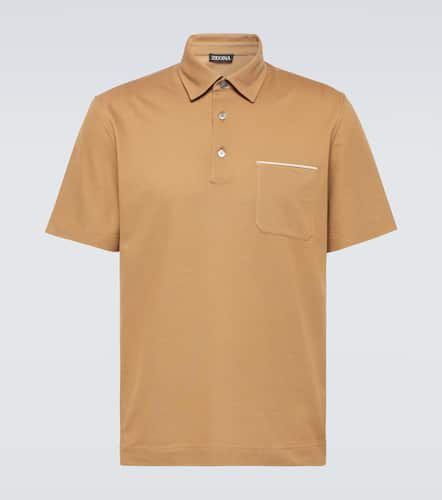 Zegna Cotton piqué polo shirt - Zegna - Modalova