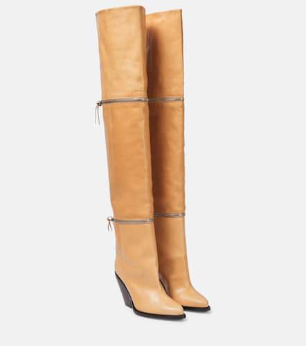 Lelodie leather over the knee boots - Isabel Marant - Modalova