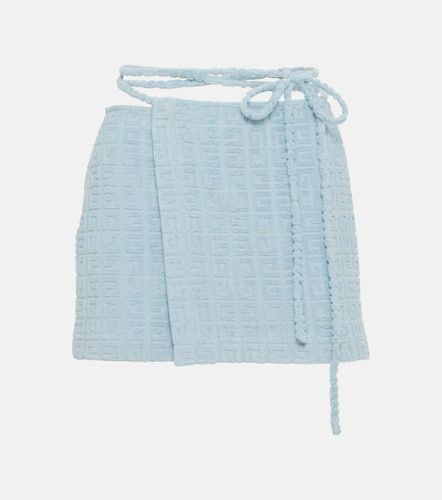 Plage 4G cotton-blend terry wrap skirt - Givenchy - Modalova
