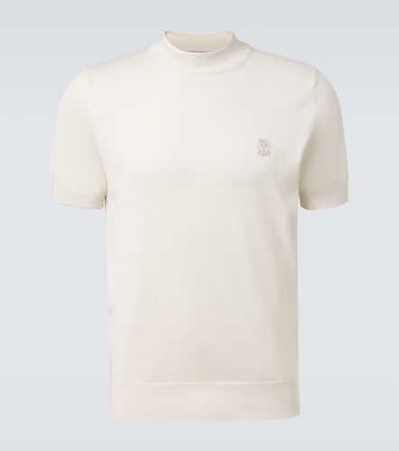 Jersey de algodón con logo - Brunello Cucinelli - Modalova