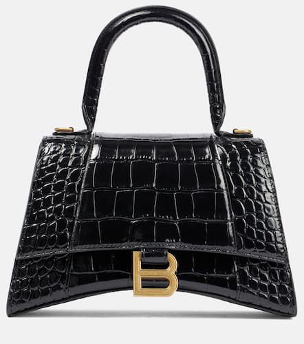 Hourglass XS croc-effect leather crossbody bag - Balenciaga - Modalova