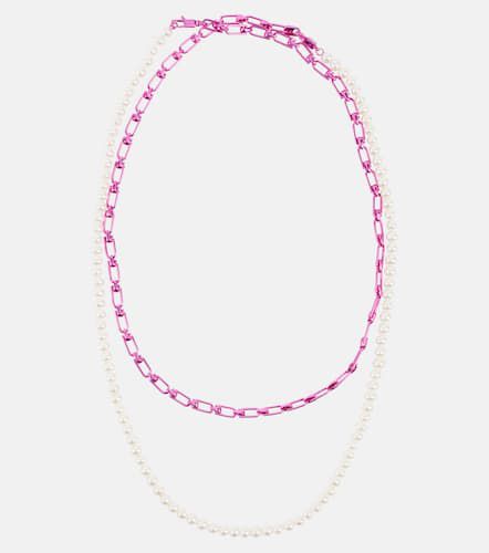 Eéra Halskette Double Reine aus Sterlingsilber mit Perlen - Eera - Modalova