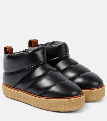 Padded leather ankle boots - Isabel Marant - Modalova